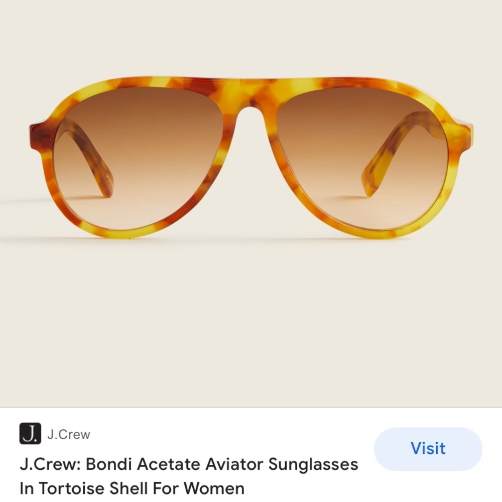 COPY - JCREW - Bondi Acetate Aviator Sunglasses